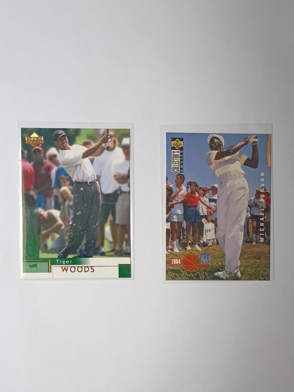 Tiger Woods Golf Trading Card - Green and White